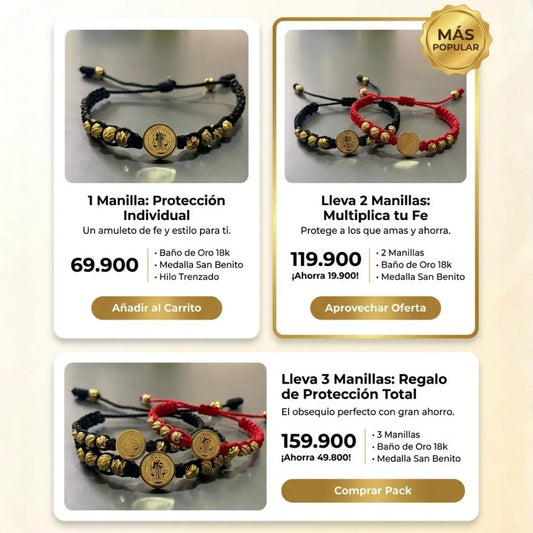 Manilla san benito trenzada 8 balines