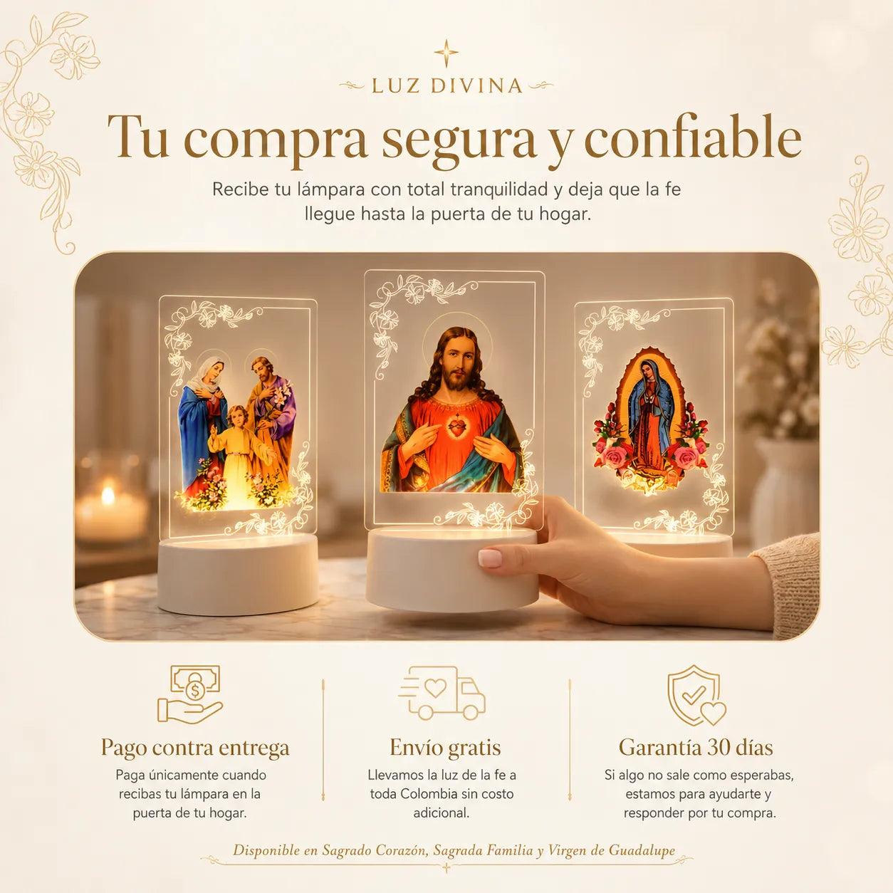 LAMPARA LED LUZ DIVINA