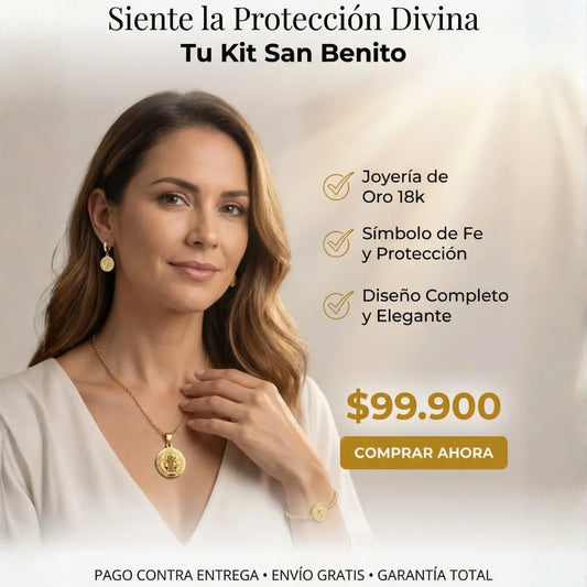 San Benito – Set Collar, Pulsera y Candongas
