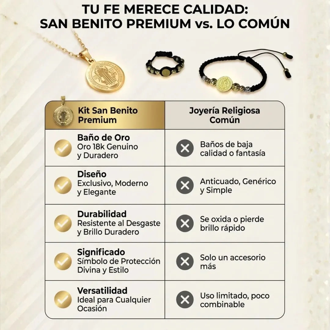 KIT SAN BENITO 3 OROS