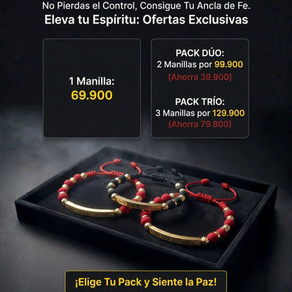 Dios tiene el control neopreno baño de oro 18k
