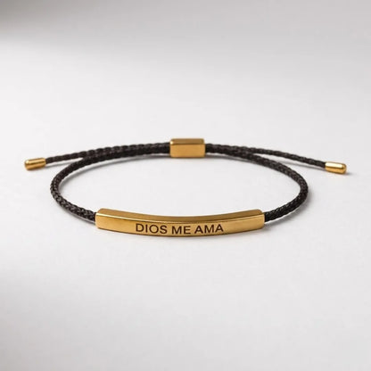 Pulseras mensaje de Dios Oro 18K