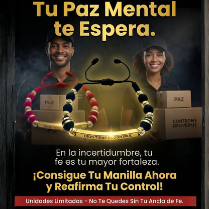 Dios tiene el control neopreno baño de oro 18k