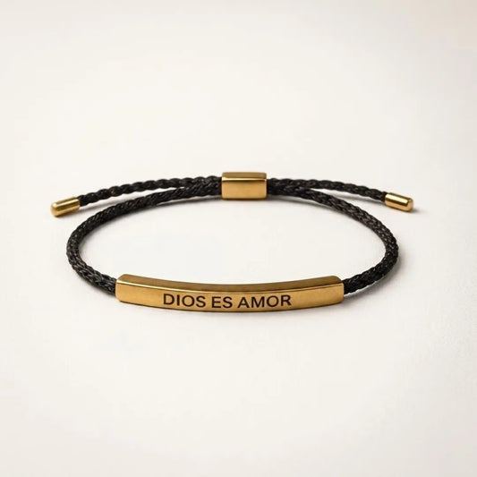 Pulseras mensaje de Dios Oro 18K