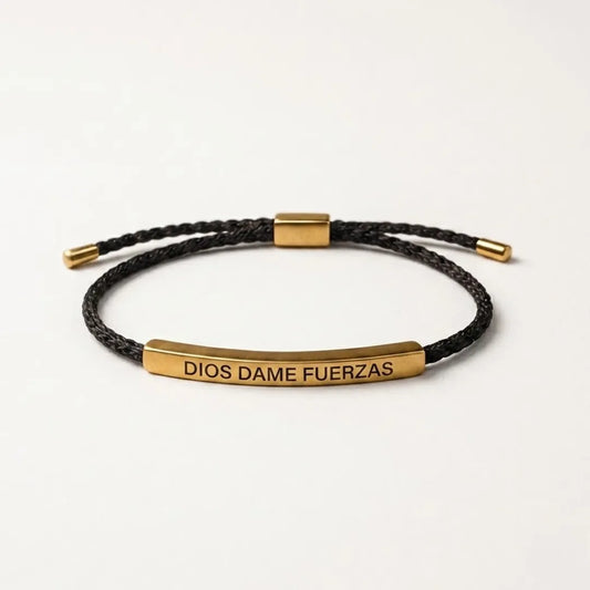 Pulseras mensaje de Dios Oro 18K