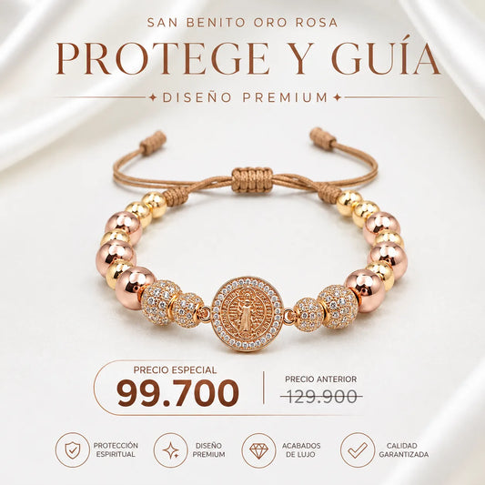 San benito oro rosa dije redondo