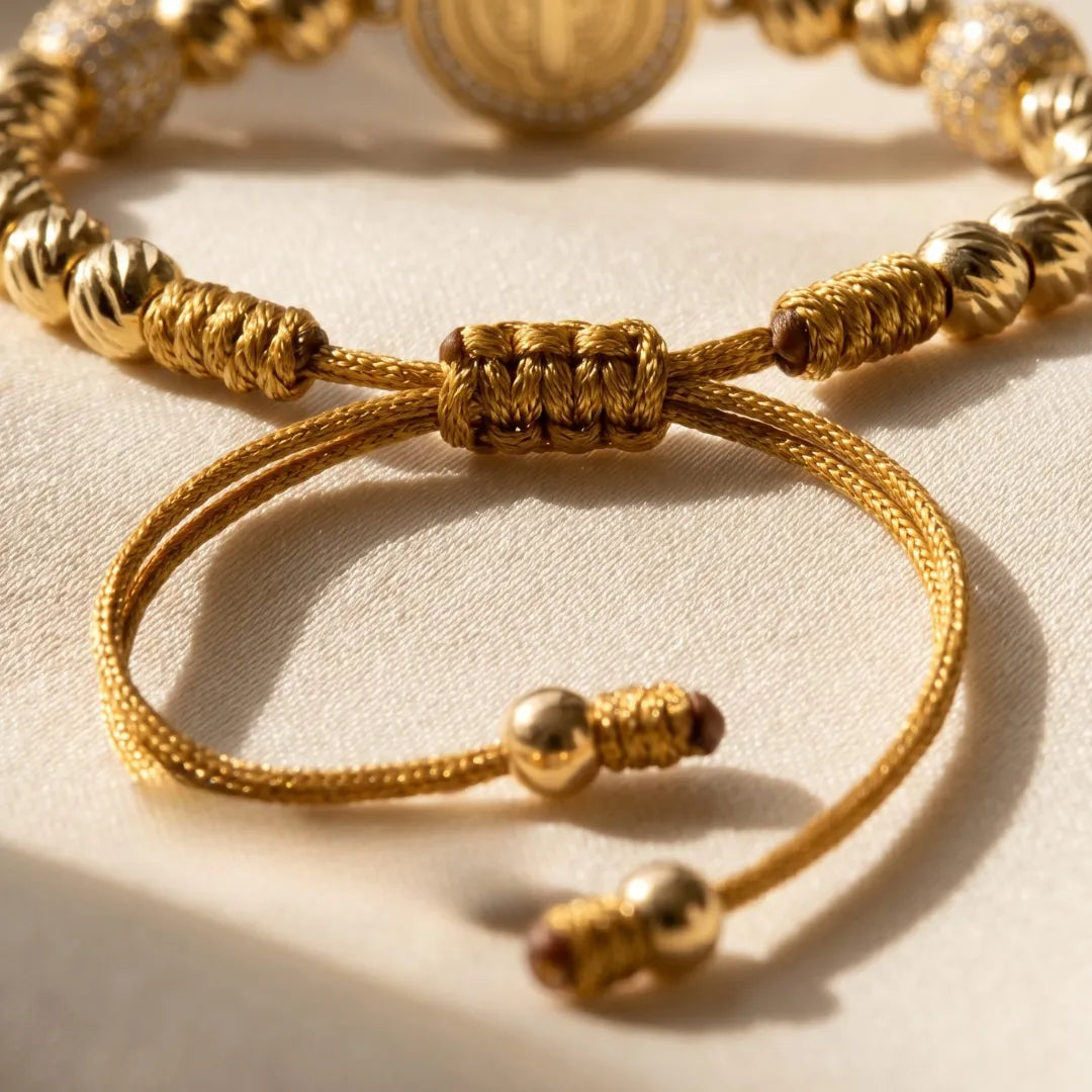 SAN BENITO PATRONES PREMIUN BAÑO DE ORO 18K