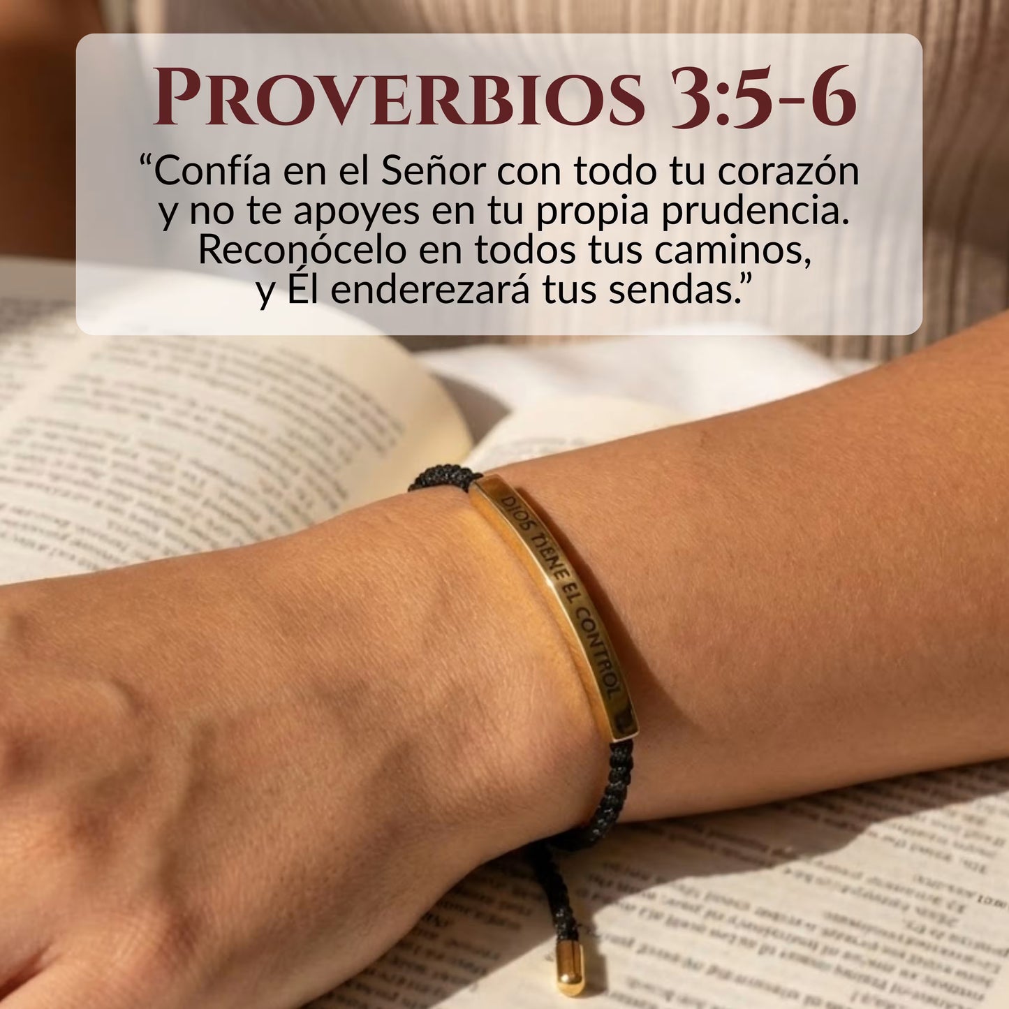 Pulsera “Dios Tiene el Control” Oro 18K |