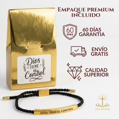 Pulsera “Dios Tiene el Control” Oro 18K |