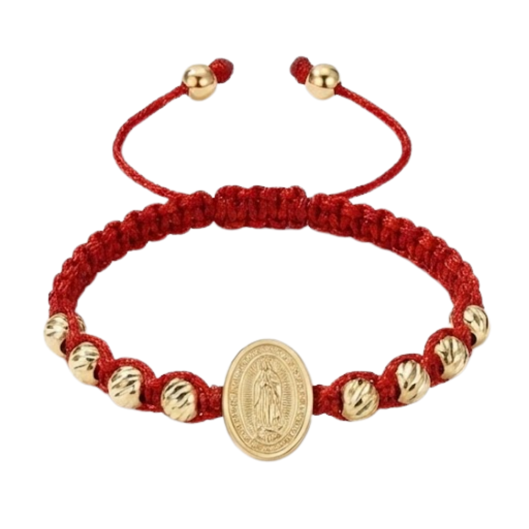 Pulsera Tejida Virgen de Guadalupe