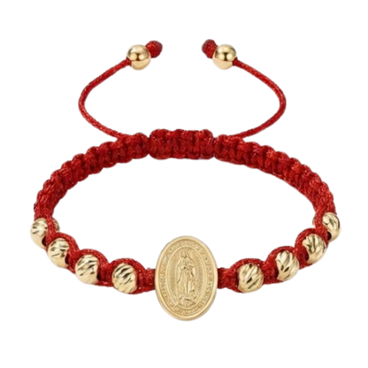 Pulsera Tejida Virgen de Guadalupe