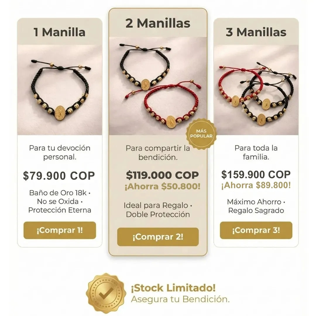 Pulsera Tejida Virgen de Guadalupe