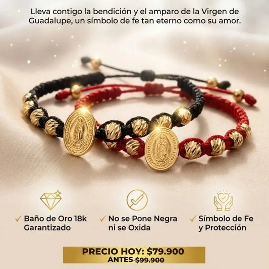 Pulsera Tejida Virgen de Guadalupe