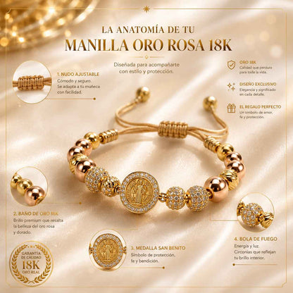 San benito oro rosa dije redondo