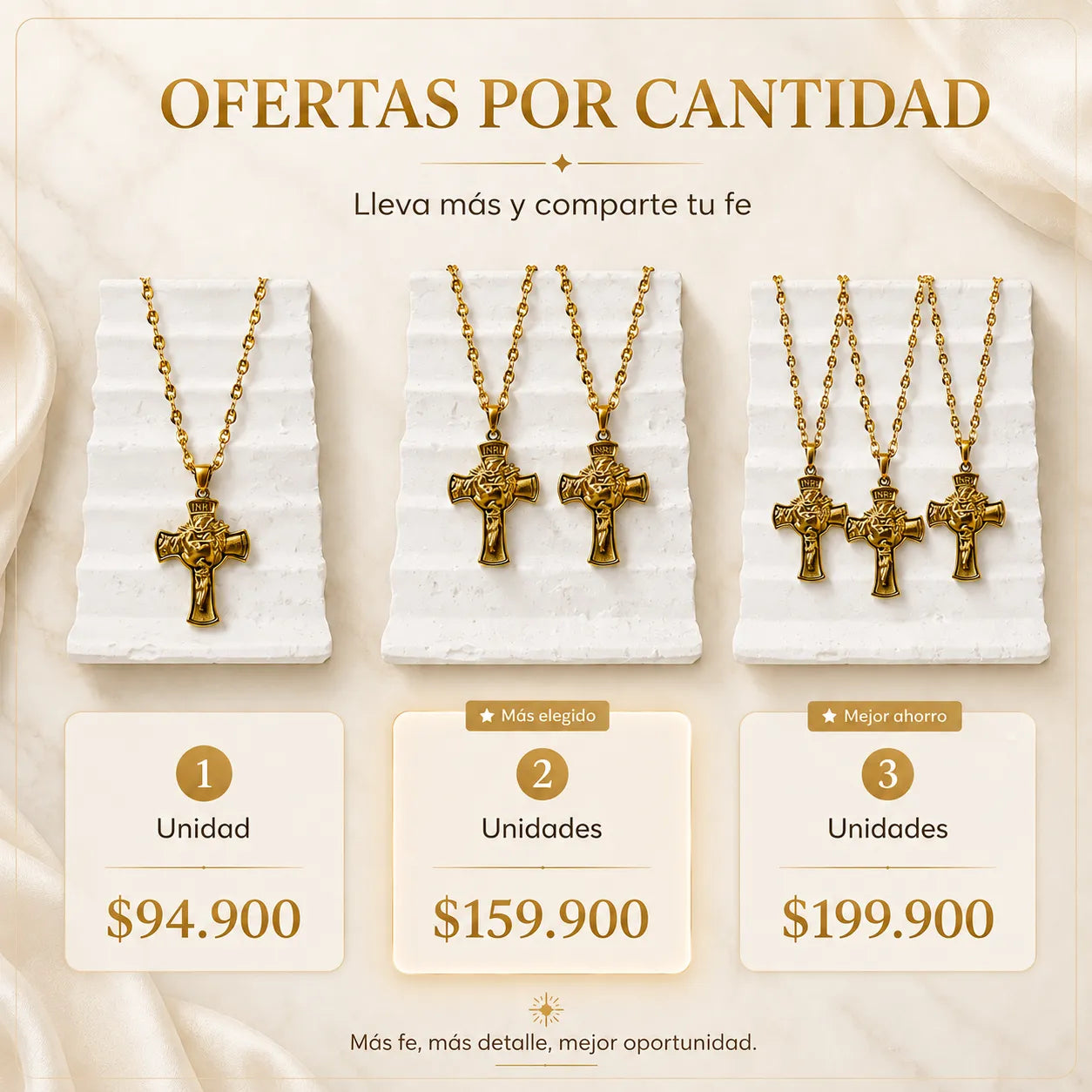 cadena cruz de jesus