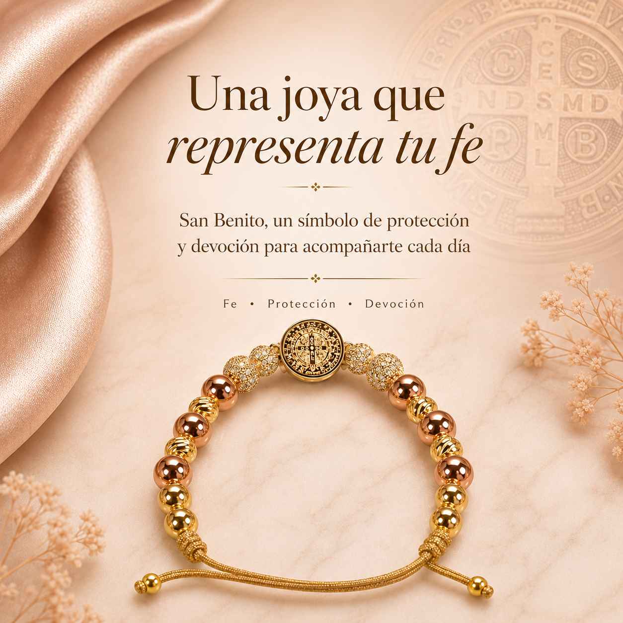 San benito oro rosa dije redondo