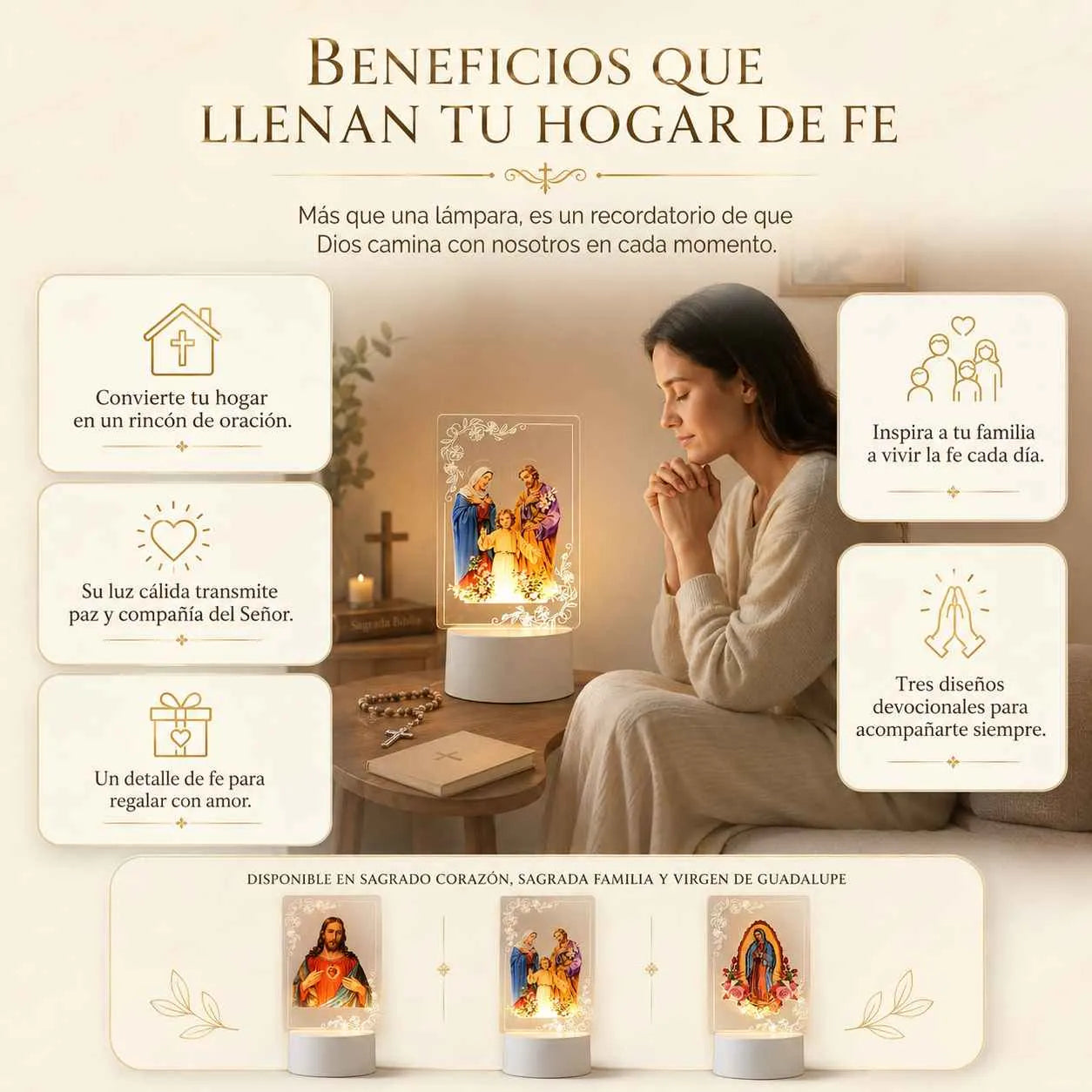 LAMPARA LED LUZ DIVINA