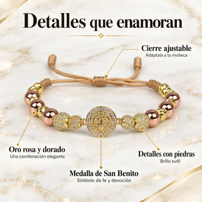 San benito oro rosa dije redondo