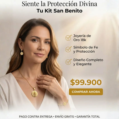 San Benito – Set Collar, Pulsera y Candongas