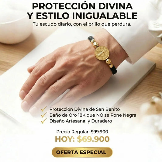 Manilla Protectora San Benito Trenzada