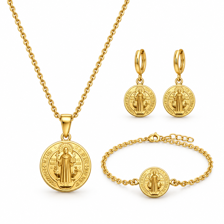 San Benito – Set Collar, Pulsera y Candongas