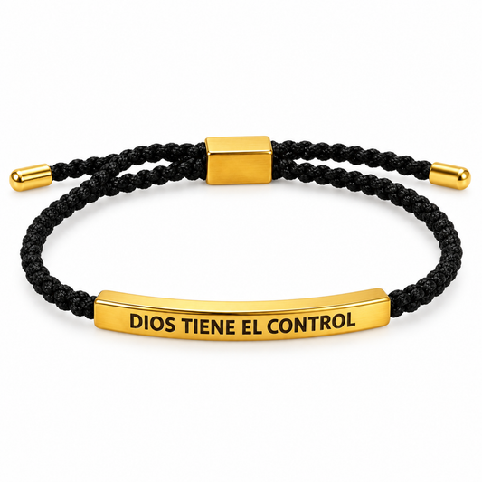 Pulsera “Dios Tiene el Control” Oro 18K |
