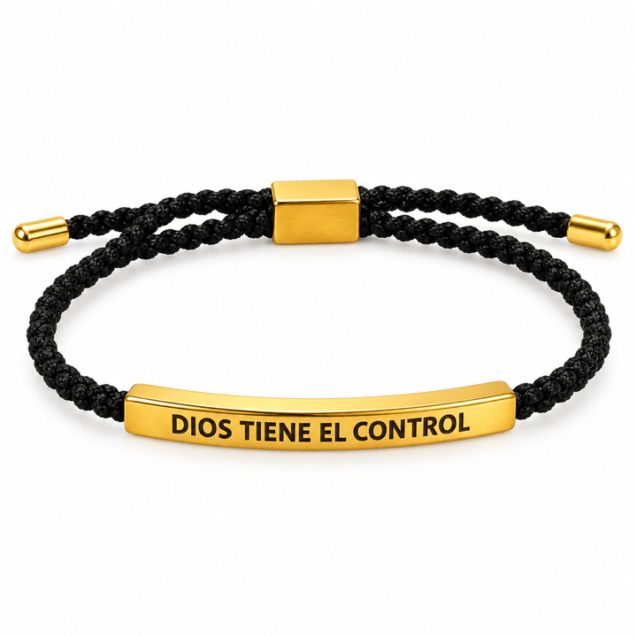 Pulsera “Dios Tiene el Control” Oro 18K |