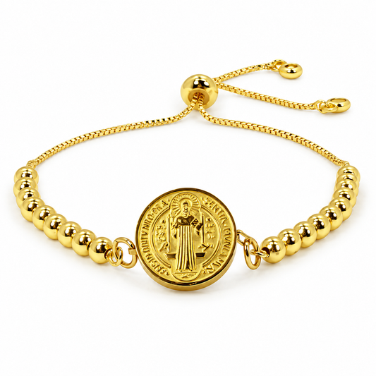 Manilla San Benito Baño en Oro 18K