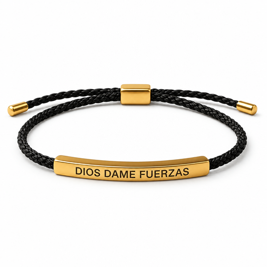 Pulseras mensaje de Dios Oro 18K