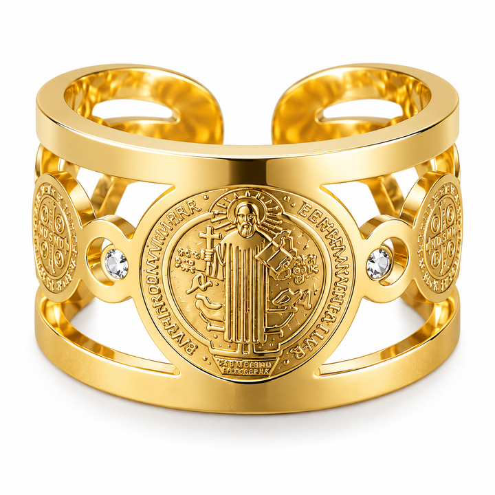 ANILLO SAN BENITO BAÑO ORO 18K